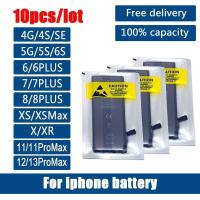 ราคา ชิ้น/ล็อต 10 แบตเตอรี่โทรศัพท์มือถือ OEM ใหม่ 0 รอบ สำหรับ iPhone 4 4S 5 5S 5C SE 2020 6 6S 7 8 Plus (29093558714)