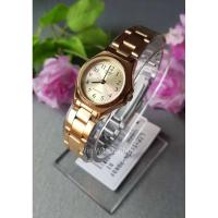 ราคา นาฬิกา Casio Standard รุ่น LTP-1130N-9B นาฬิกาข้อมือผู้หญิง สายแสตนเลสีทอง ของแท้100% รับประกันสินค้า1 ปีเต็ม (11503659717)