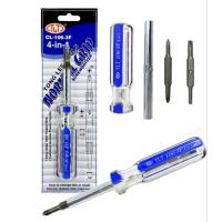 ราคา TONGLEE ไขควงด้าม CL 4IN1 สลับด้ามได้4แบบ CL-106-3F แผงโชว์ (25081495776)