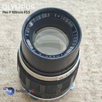 ราคา เลนส์มือหมุน Olympus ZUIKO AUTO-T 100mm f/3.5 Mount Pen F portrait classic Excellent 80% (54106560996)