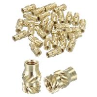 ราคา 50 ชิ้น M3 M4 ด้าย Knurled ใส่ถั่วทองเหลืองความร้อนชุดใส่ถั่วสําหรับ 3D การพิมพ์ฉีด Moulding (52008346364)