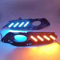 ราคา Car DRL For Honda HRV HR-V Vezel 2015 2016 2017 2018 with yellow turn signal Relay Fog lamp cover L (46955661740)