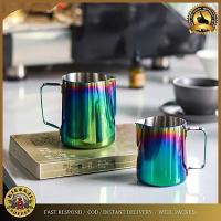 ราคา เหยือกนม Rainbow Stainless Steel 350 ml cc Cappuccino Latte Art Pitcher - 350ml (52711790590)
