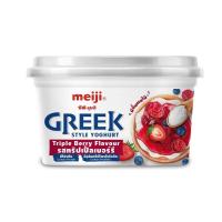 ราคา [สินค้าส่งด่วน] เมจิ กรีกโยเกิร์ต รสทริปเปิ้ลเบอร์รี่ 500 กรัม MEIJI YOGURT GREEK TRIPPLE BERRY 500 G (57162459821)