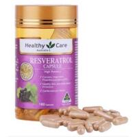 ราคา ของแท้ 100% Healthy Care Resveratrol บำรุงผิวพรรณ 180 เม็ด จากออสเตรเลีย (7001980609)