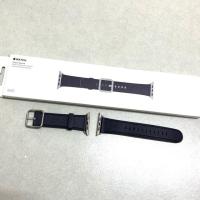 ราคา used สาย apple watch หนังแท้ #classicbuckle ของแท้ ขนาด 42,44 สี dark aubergine สภาพ 95% #applewatch (2528704767)
