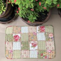 ราคา พรมเช็ดเท้าวินเทจ พรมเช็ดเท้าห้องน้ำ ผ้าเช็ดเท้าวินเทจ vintage cloth mate ขนาด40*60ซม มีกันลื่นด้านหลัง (19950633040)
