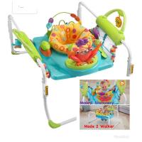 ราคา Fisher Price Jumperoo เป็นทั้ง Jumper และ Walker เหมือน Around we go ในตัวเดียวกัน Fisher Price First Steps Jumperoo (20918805351)