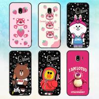 ราคา SAMSUNG เคส ซัมซุง เจ4 2018 พิมพ์ลายหมีสตอเบอรี่ สูญหาย น่ารัก หมีสีน้ําตาล กระต่ายโคนี่ (53760619930)