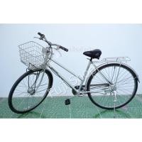 ราคา จักรยานแม่บ้านญี่ปุ่น - ล้อ 27 นิ้ว - มีเกียร์ - Bridgestone - สีเงิน [จักรยานมือสอง] (19577085406)