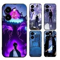 ราคา SAMSUNG สําหรับSamsung Galaxy Z Flipพับ 7 3 4 5 6 A17 A07 A05 A05S A15 A25 A35 A55 J8 4G 5G TH1 สีดํานุ่มเคสโทรศัพท์Solo Levelingอะนิเมะ (45061269300)