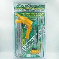 ราคา RAMBO กระบอกอัดจารบี 2 IN 1 กระบอกอัดจารบี ใช้ลม มือโยก 400 CC (12692096310)