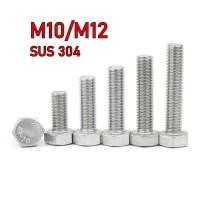 ราคา [HIR] สกรูหกเหลี่ยมภายนอกสแตนเลส 304 ขยายสกรูเกลียวเต็ม M10/M12 (51162365147)