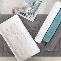 ราคา GMR Home GJ1 Strand Line Jacquard ผ้าขนหนูเท้าขนาดเล็กดูดซับเสื่อห้องน้ําเสื่อเท้าซักเครื่องได้แนะนําในครัวเรือน (52011356808)