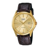 ราคา Casio Standard นาฬิกาข้อมือผู้ชาย สายหนังแท้ รุ่น MTP-1183,MTP-1183Q,MTP-1183Q-9A - สีทอง (1563094364)