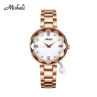 ราคา Mishali นาฬิกาข้อมือ แบรนด์เกาหลี แฟชั่นฮิตของแท้ สายสแตนเลส รุ่น MI19030 (2425488466)
