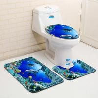 ราคา Western Style Toilet Mat Eco-Friendly Bathroom Mat Carpet Tower Scenic U Bath Mat Toillete Seat Mat for Home Decor Doorm (25052007311)