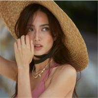 ราคา หมวกสานธรรมชาติ ปีกกว้าง12 cm ดูแพงด้วยริบบิ้นสีดำ (1445934456)