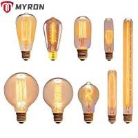 ราคา MYRON Filament E27 ผู้ถือ Warm White Screw connector Ball light ตกแต่ง Edison โคมไฟ (46258473947)
