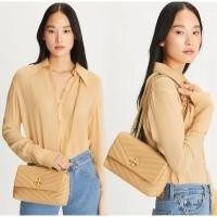 ราคา แท้ออกshop Tory burch KIRA CHEVRON SMALL CONVERTIBLE SHOULDER BAG กระเป๋าสะพายทอรี่ กระเป๋าแฟชั่นผู้หญิงกระเป๋าสะพายไหล่ (25123638667)
