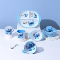 ราคา Stitch Character เมลามีน ช้อนส้อมเด็ก / จาน ช้อน ชาม แว่นตา Stitc สําหรับเด็ก (48707785909)
