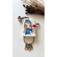 ราคา LINEARY LIDK001 Key Cover ชื่อน้อง BLUE JUNG ที่ครอบกุญแจ ลายภาพวาดการ์ตูนที่เป็นลายเส้นเอกลักษณ์ของเด็กๆ จากผ้าฝ้าย (41030632163)