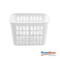 ราคา Homebase JCJ ชั้นวางมีดและส้อมเครื่องครัวทรงสี่เหลี่ยม 2 ช่องพลาสติก 1190 Thailand W16.5xD10xH12 Cm สีขาว (27774851552)