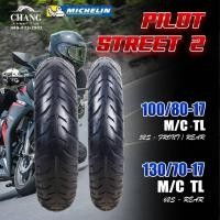 ราคา MICHELIN ยางนอก รุ่น PILOT STREET 2 (ไม่ใช่ยางใน) ยางนอกมอเตอร์ไซค์ 100/80-17 130/70-17 (10639495720)