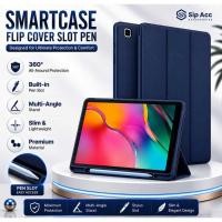 ราคา Samsung Galaxy Tab A 8.0 2019 T290 T295 Smartcase Flip Cover Leather Trifold Casing Slot Pen (46861688394)