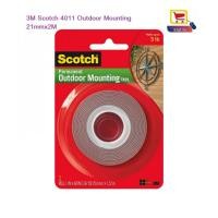 ราคา 3M Scotch 4011 Outdoor Permanent Mounting Double Sided Tape 21mm x 2M (45361903516)