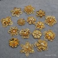 ราคา จีน Xiuhe เจ้าสาวทําด้วยมือวัสดุเครื่องแต่งกายโบราณ Phoenix Crown Group พัดลม Palace ดอกไม้ตกแต่งเหล็ก Double-Layer ดอกไม้อุปกรณ์เสริม (47808094660)