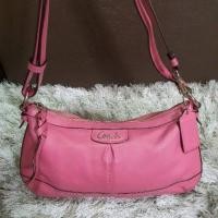 ราคา กระเป๋าโค้ช​ Coach ครอสบอดี้ได้​ ของแท้​ มือ2​ สภาพดี​ สายแข็งแรง ขนาด​10นิ้ว​ ซับสะอาด​ หนังสีชมพูสวย (5439764304)
