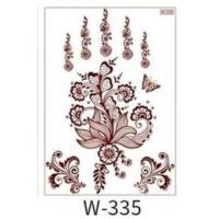 ราคา สติ๊กเกอร์สําเร็จรูปสีแดง HENNA TEMPORARY TATTOO 1PCK 12 ชิ้น/6 ออกแบบ (53511017116)