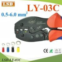 ราคา คีมย้ำหางปลา LSD LY-03C ย้ำหัวสายไฟ แบบมีฉนวน ขนาด 0.5-6 Sq.mm. (13220724504)