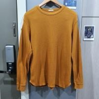 ราคา [มือสอง] เสื้อ Sweater แบรนด์ GU แท้ สีเหลืองมัสตาร์ด สวยมาก (19972059049)