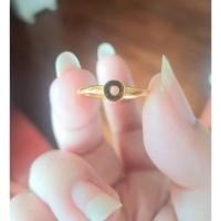 ราคา แหวนโดนัทเงินชุบทองคำ18k#ทองเหมือนจริง#แหวนชุบทองเกลี้ยง (24851122081)