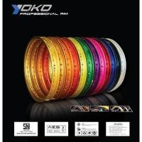 ราคา วงล้อ YOKO PRO. Professional 1.40-17 ขอบ17 140-17 ขอบล้อโยโก1.20-17 (1คู่) ขอบเรียบ เลือกสีได้ (2546340937)