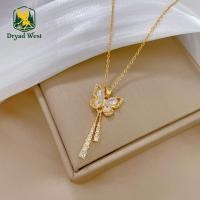 ราคา Dryad สร้อยคอพลอยรูปผีเสื้อพู่ระย้า แฟชั่นหรูเพชรเทียม สร้อยแฟชั่นสตรี (49602788893)