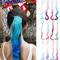 ราคา กระแสน้ําวนลิงค์ สีรุ้ง แฮร์พีซ พร้อมผูกยางยืด 14 นิ้วสาวต่อผมสี, สังเคราะห์ธรรมชาติน้ําหนักเบาผูกผมผมหางม้าหยิกวิกผม ที่คาดผม สํา (54011269320)