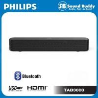 ราคา (แท้ศูนย์ไทย)Philips ลำโพง Soundbar TAB3000 ไซส์กะทัดรัด เสียงสเตอริโอคมชัด+Free สาย Aux (46902940232)