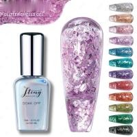 ราคา Jting สีเล็บเจล G31 กลิตเตอร์กากเพชร 12สี ยาทาเล็บเจล ขวดเงิน Jting - G31 15ml (28617444333)