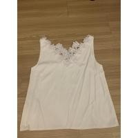 ราคา เสื้อแขนกุดคอแหลมแต่งลูกไม้lyn around (11826981405)