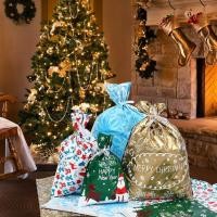 ราคา ถุงของขวัญคริสต์มาส 30pcs Christmas Gift Bags Cute Drawstring Assorted Styles Goody Bags Gift Wrapping Party Favors For Christmas Holiday Candy Bag (4954108505)