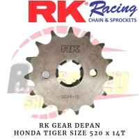 ราคา RK Takasago Gear Front Gear Honda Tiger 2000 ขนาด 520 x 14T RK.520S.H214 / RK Takasago Front Premium Sprocket Honda Tiger / RK Takasago Original (27220612152)