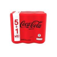 ราคา [สินค้าส่งด่วน] โค้ก ซีโร่กระป๋อง 325 มล. X6 COKE ZERO 325 ML. X6 (51862013149)