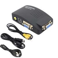 ราคา ▥ ตัวแปลงสัญญาณวิดีโอแบบ RCA AV เป็น VGA ตัวแปลงสัญญาณวิดีโอกล่องจูนสำหรับพีซีจอ HDTV พร้อม USB (40350585917)