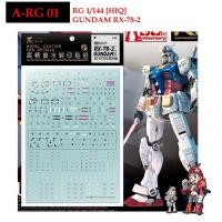 ราคา ดีคอลน้ำ [ARTISAN'S CLUB] RG01 RG 1/144 RX-78-2 Gundam [HIQ] Fluorescent Water Decal RG 01 เรืองแสงในแสงแบลค์ไลค์ (6977932043)