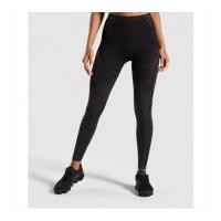 ราคา กางเกงออกกำลังกาย GymShark แท้ ขายาวรุ่น GEO Seamless Leggings Black (25517928096)