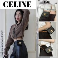 ราคา ♞เซลีน Celine Triomphe CLAUDE Mini Lipstick bagกระเป๋าสะพายผู้หญิง/Celine bag/100%Authenticity Guar (28681784144)