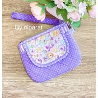 ราคา กระเป๋าสตางค์ใบสั้น มี 2 ช่อง พร้อมสายคล้องมือ (25134025274)